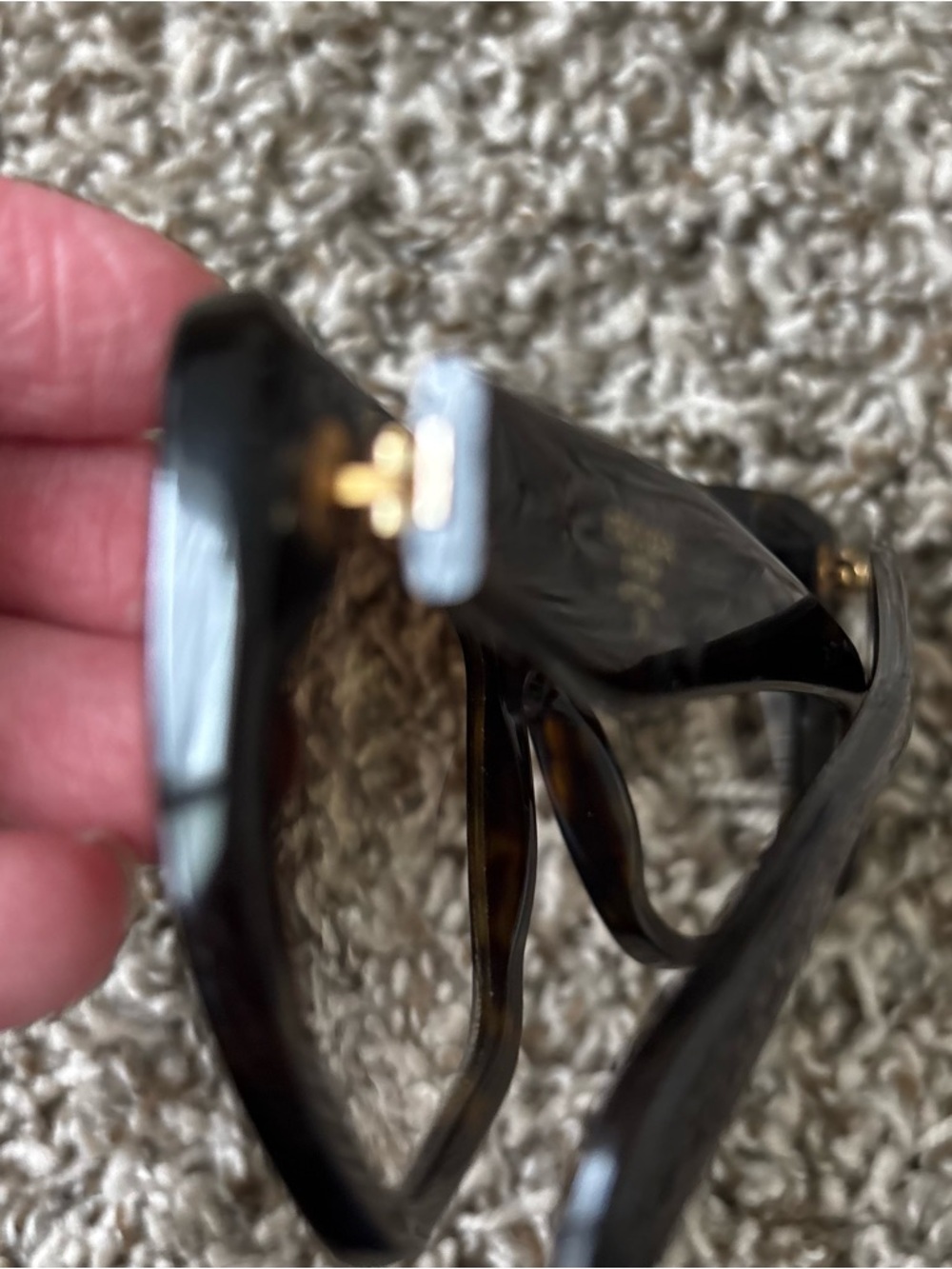 Prada brown heritage jackee O Oversized Gradient Sunglasses authentic no case - Picture 3 of 10